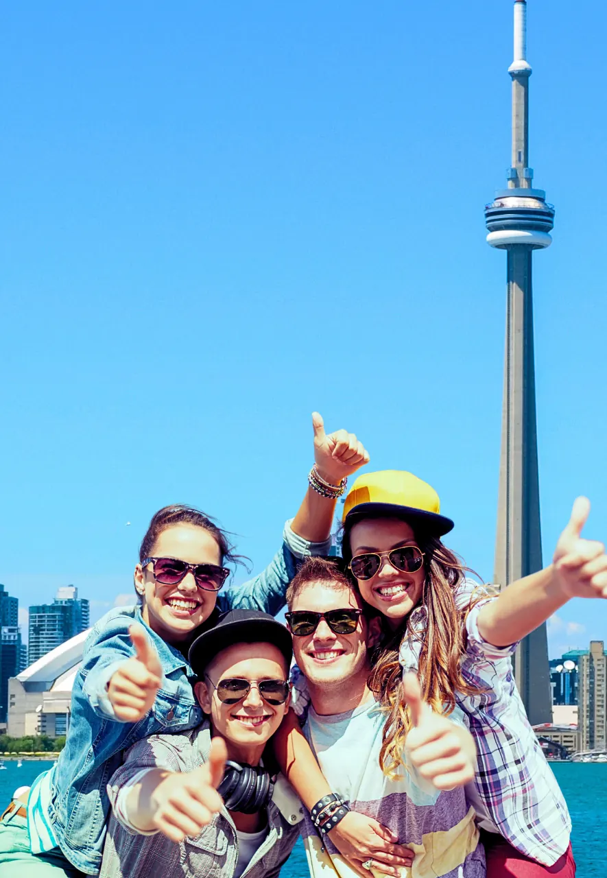 Estudantes em Toronto